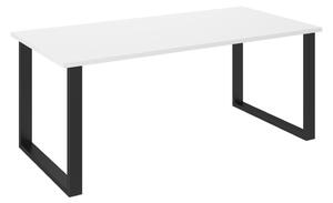 Jedálenský stôl INDUSTRY, 185x75x90, bela