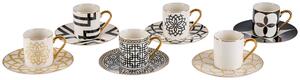 SADA ŠÁLOK nový kostný porcelán (new bone china) keramika Novel - Jedálenské sety