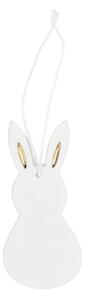 Závesná veľkonočná dekorácia White Rabbit / Gold Ears