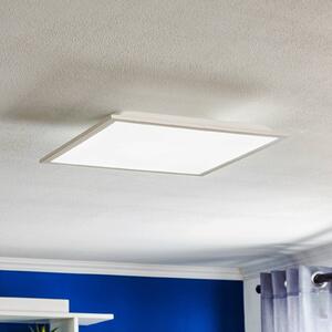 Stropné LED svetlo Fleet so snímačom, 44,5x44,5 cm, Biela / opálová, Chodba, kov, Moderný, Stropné svetlo
