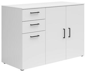 KOMODA, biela, 120/83/52 cm Carryhome - Komody