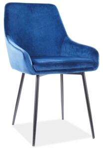 Jedálenská stolička DARK Velvet, 39x83x45, tap. 117