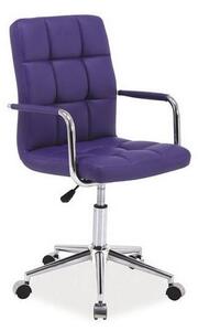 Detská stolička Q-022, 51x87-97x40, fialová ekokoža