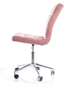 Detská stolička KEDE Q-020 VELVET, 45x87-97x40, bluvel 14, čierna