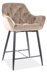 Barová stolička CHERRY H-2 Velvet, 56x88x40, bluvel 28