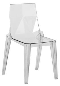 Elegantná plastová stolička Dalsegno Ice