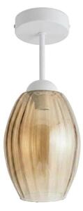 BRILAGI - LED Prisadený luster R GLASS 1xE27/60W/230V pr. 17cm biela/dymová béžová