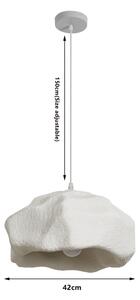 BRILAGI - Luster na lanku WABI SABI 1xE27/60W/230V priemer 42 cm biela