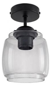 BRILAGI - LED Prisadený luster R GLASS 1xE27/60W/230V priemer 26 cm čierna/dymovo-šedá