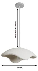 BRILAGI - Závesné svietidlo na lanku WABI SABI 1xE27/60W/230V pr. 40 cm biela