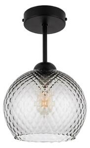 BRILAGI - LED Prisadený luster R GLASS 1xE27/60W/230V pr. 25 cm čierna/dymovo sivá