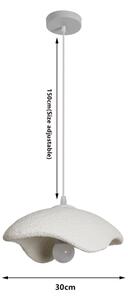 BRILAGI - Závesné svietidlo na lanku WABI SABI 1xE27/60W/230V priemer 30 cm biela