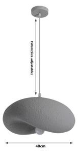 BRILAGI - Závesný luster s lankom WABI SABI 1xE27/60W/230V, priemer 40 cm, šedý