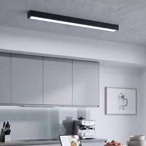 LED prisadené svietidlo/luster na lanku LED/44W/230V 6000K 120 cm čierna