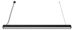 LED prisadené svietidlo/luster na lanku LED/44W/230V 6000K 120 cm čierna
