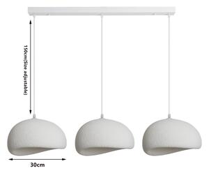 BRILAGI - Luster na lanku WABI SABI 3xE27/60W/230V biela
