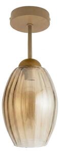 BRILAGI - LED Prisadený luster R GLASS 1xE27/60W/230V pr. 17cm béžová/dymovo-béžová