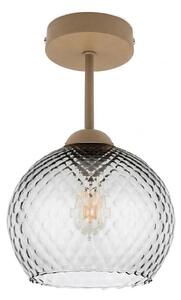 BRILAGI - LED Prisadený luster R GLASS 1xE27/60W/230V pr. 18 cm béžová/dymovo sivá