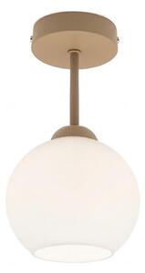 BRILAGI - LED Prisadený luster RETRO GLASS 1xE27/60W/230V pr. 15 cm béžová/biela