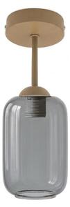 BRILAGI - LED Prisadený luster R GLASS 1xE27/60W/230V pr. 14 cm béžová/dymovo-sivá