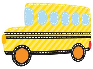 Nálepka na stenu pre deti Školský autobus Veľkosť: 20 x 20 cm