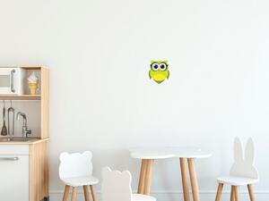 Nálepka na stenu pre deti Limetková sovička Rozmery: 100 x 100 cm