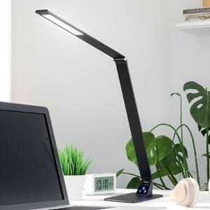 Stolová LED lampa Wasp, dotykový stmievač, čierna