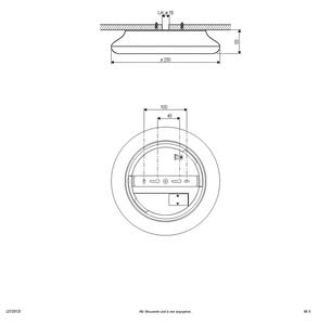 EVN Catino LED stropné svietidlo, CCT, 25 cm