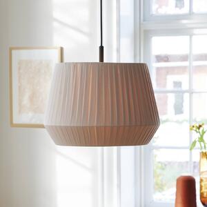 Závesná lampa Dicte, ručne viazaná, Ø 40 cm jantár, Krémová / jantárovo žltá, Obývacia izba / jedáleň, Textil / látka / hodváb, Škandinávsky, Závesné svietidlo