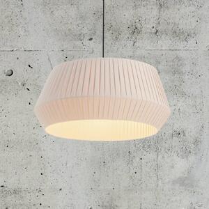 Závesná lampa Dicte, ručne viazaná, Ø 53 cm jantár, Krémová / jantárovo žltá, Obývacia izba / jedáleň, Textil / látka / hodváb, Škandinávsky, Závesné svietidlo