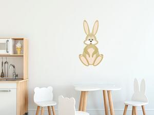 Nálepka na stenu pre deti Veselý zajko Rozmery: 100 x 100 cm