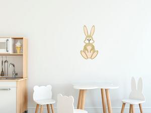 Nálepka na stenu pre deti Veselý zajko Rozmery: 100 x 100 cm