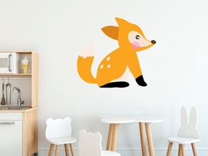 Nálepka na stenu pre deti Malá líška Rozmery: 100 x 100 cm