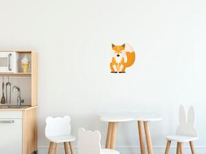 Nálepka na stenu pre deti Pekná líška Rozmery: 100 x 100 cm
