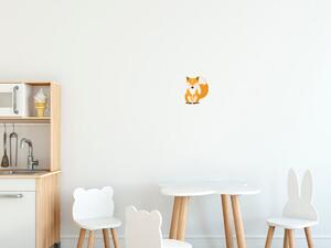 Nálepka na stenu pre deti Pekná líška Rozmery: 100 x 100 cm
