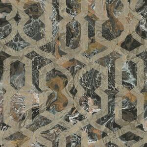 Luxusná geometrická mramorovaná tapeta, M69914, Splendor, Zambaiti Parati