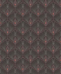 Čierno-ružová vliesová tapeta na stenu, OTH204, Othello, Zoom by Masureel