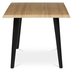 Jedálenský stôl HT-F4416 OAK divoký dub / čierny