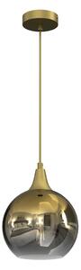 Závesné svietidlo Monte, 1x zlaté sklenené tienidlo, (fi 20cm), g