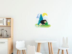 Nálepka na stenu pre deti Čierna ovečka Veľkosť: 20 x 20 cm