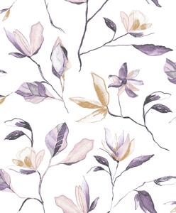 Fialová vliesová kvetinová tapeta, ZEN006, Zen, Zoom by Masureel