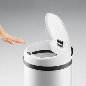 Bezdotykový odpadkový kôš - automatické otváranie - 56 l biely, Monzana