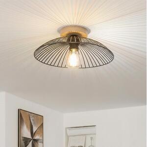 Brilagi - LED prisadený luster CERIA WIRE 1xE27/40W/230V priemer 26 cm čierna/dub