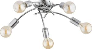 Prisadený luster TORIZO 5xE27/15W/230V lesklý chróm