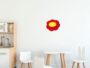 Nálepka na stenu pre deti Veľký červený kvietok Rozmery: 100 x 100 cm