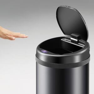 Bezdotykový odpadkový kôš - automatické otváranie - 56 l čierny, Monzana