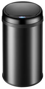 Bezdotykový odpadkový kôš - automatické otváranie - 56 l čierny, Monzana