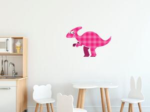 Nálepka na stenu pre deti Ružový dinosaurus Rozmery: 100 x 100 cm