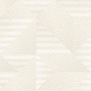 Luxusná biela geometrická vliesová tapeta, TP422971, Exclusive Threads, Design ID