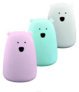 LED RGB Detská dotyková lampička BEAR LED/0,8W/5V modrá